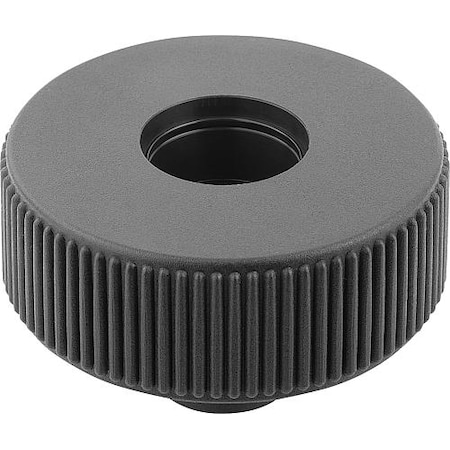 Kipp Knurled Wheels components in steel, with bushing, Style E, metric K0260.3106